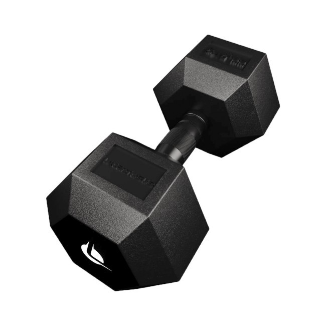 PRO HEX Rubber Dumbbell 22.5 Kg Hexagonal Dumbbells -